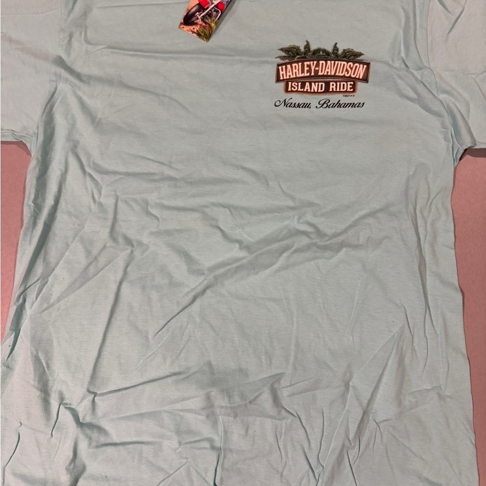 Harley-Davidson Light Blue Island Ride Tee